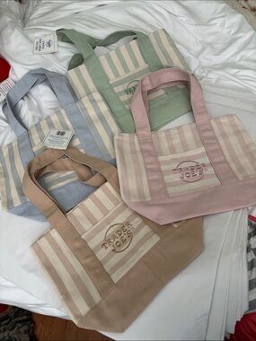 Trader Joe’s Stripped mini tote bags set of 4
